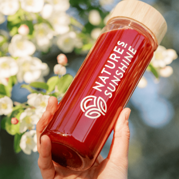 Glasflasche mit Logo 500 ml NSP, Modell 65118 | Bild Nr. 2